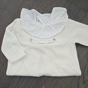 Spanish Cream Polka Dot 3M Baby One Piece